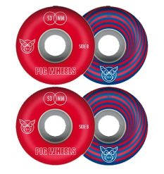 Pig Vertigo Red Skate Wheels (53mm)