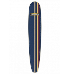 Hamboard Logger 5'0" Surf Skate Longboard (Navy Stripes)