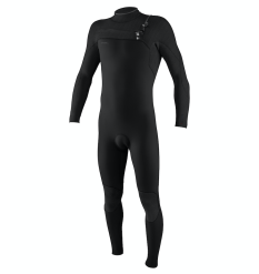 O'Neill Hyperfreak 4/3+mm Chest Zip Wetsuit (Black/Black) 