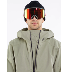 Volcom Brighton Pullover Snowboard Jacket (Light Military)