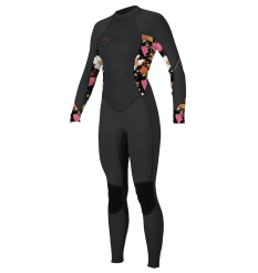 O'neill Womens Bahia 3/2mm Back Zip Wetsuit (Black/Bluemchen)