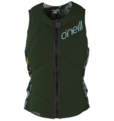 O'neill Womens Slasher Impact Vest (Dark Olive)