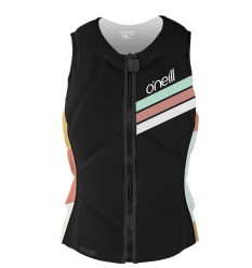 O'neill Womens Slasher Impact Vest (Black/Jasmine) main