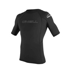 O'neill Basic Skins Short Sleeve Rash Guard (Black)