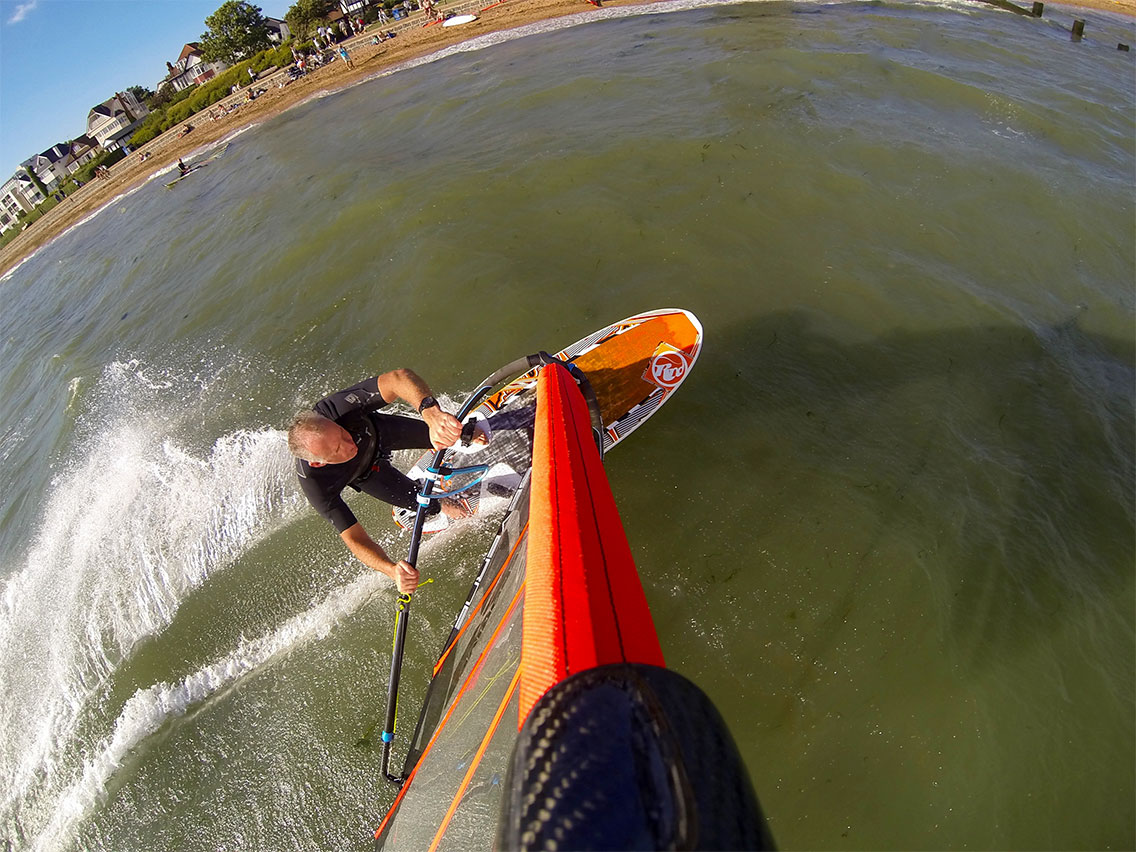 Jamie Windsurfing